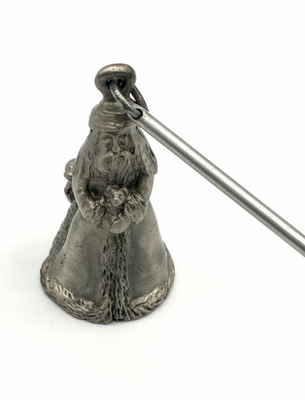 Vintage 1998 Rawcliffe Pewter Santa Claus Candle Snuffer Father Christmas